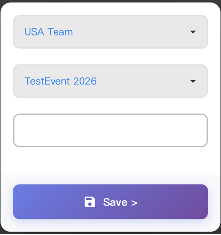 Initial Setup Screenshot