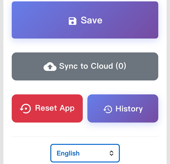Data Saving Screenshot